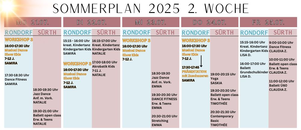Sommerplan 2 Wo