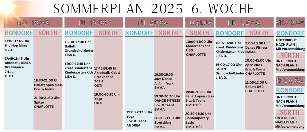 Sommerplan 3 Wo